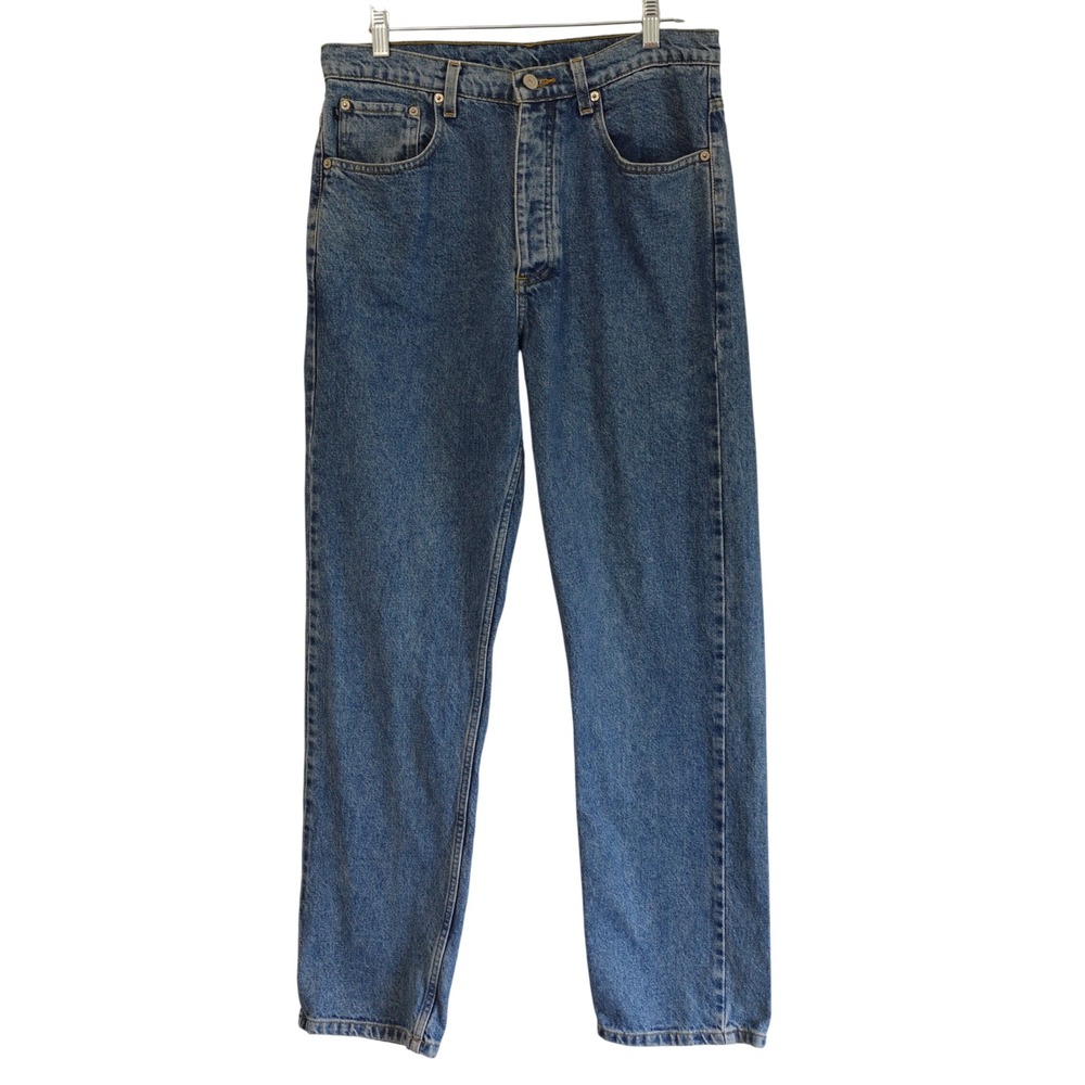 Vintage Polo Jeans Co Ralph Lauren Womens Blue Denim Jeans 12x31 Loose Fit 90s
